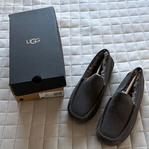 UGG Men's Charcoal Grey Ascot Slip-On Loafers